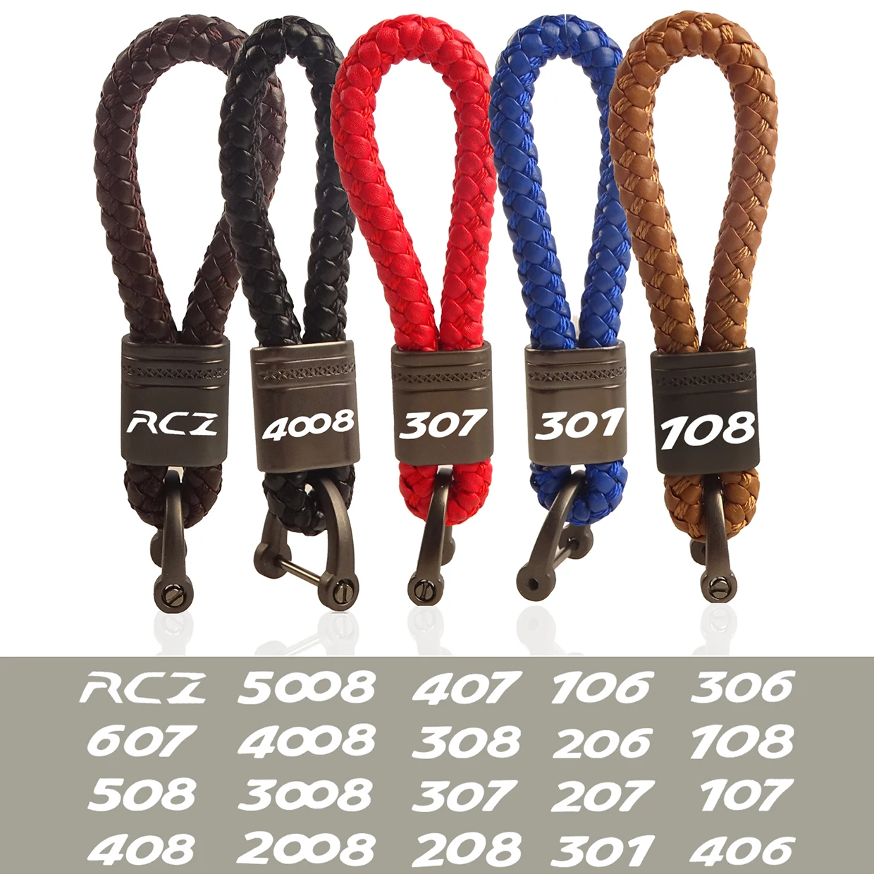 Metal leather car key chain keychain For Peugeot GT 307 206 308 407 207 3008 208 508 2008 301 408 607 4008 key ring accessories
Metal leather car key chain keychain For Peugeot GT 307 206 308 407 207 3008 208 508 2008 301 408 607 4008 key ring accessories