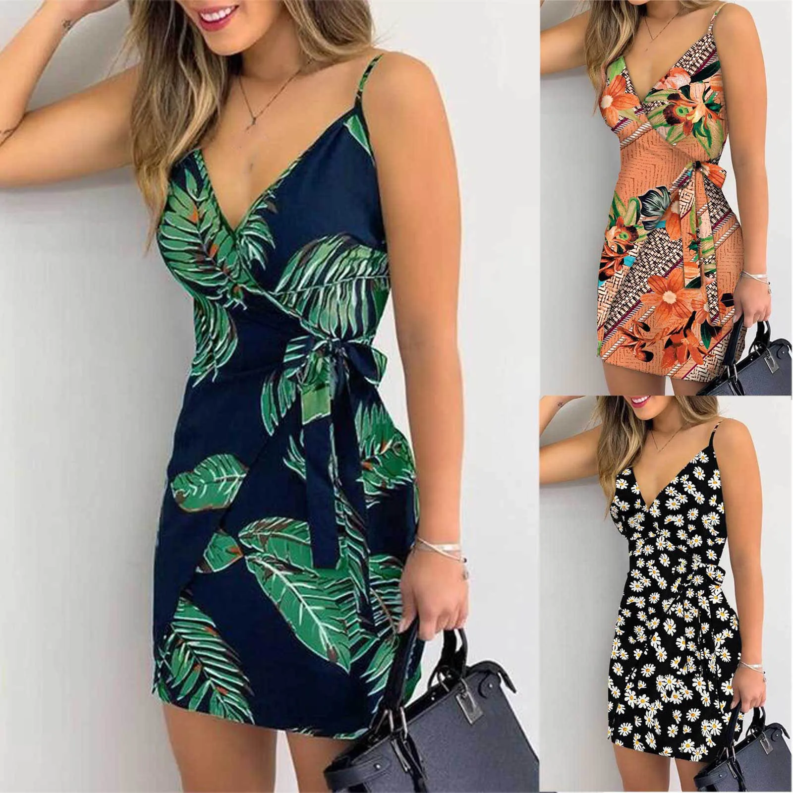 Good Quality Dress Beautiful Women Fashion Sexy V-neck Floral Print Lace-up Dress Sling Dress Backless Dress Clothing Vestidos
Good Quality Dress Beautiful Women Fashion Sexy V-neck Floral Print Lace-up Dress Sling Dress Backless Dress Clothing Vestidos