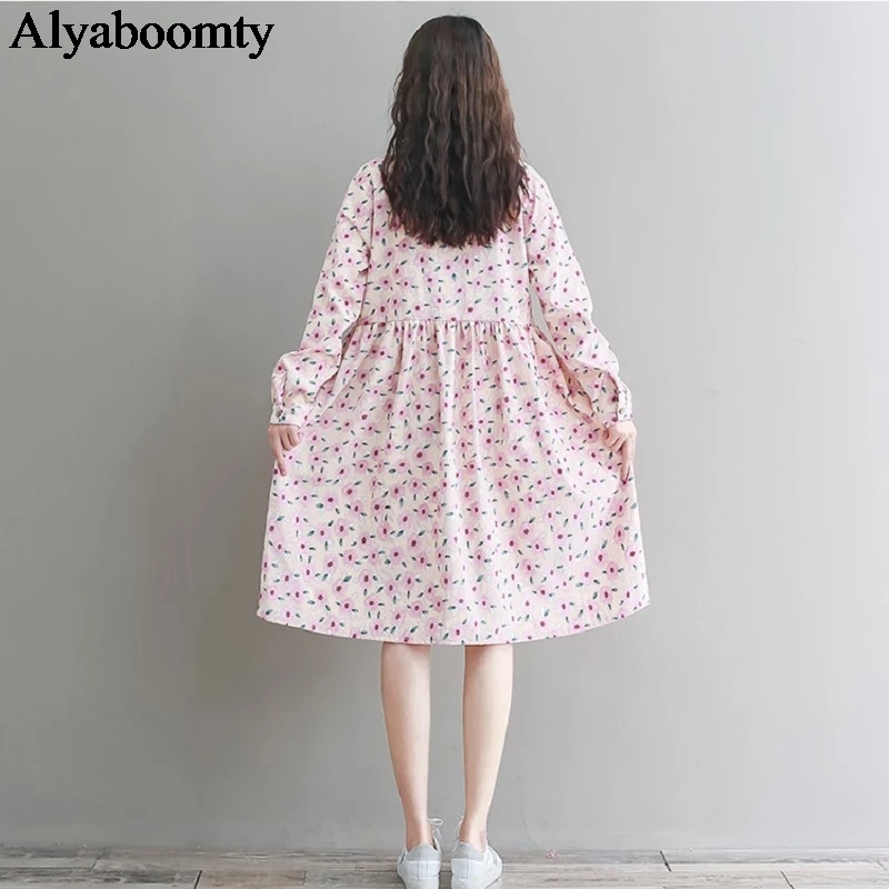 Japanese Mori Girl Autumn Spring Women Floral Dress Turn-Down Collar Pink Flowers Elegant Dress Cute Kawaii Corduroy Midi Dress
Japanese Mori Girl Autumn Spring Women Floral Dress Turn-Down Collar Pink Flowers Elegant Dress Cute Kawaii Corduroy Midi Dress