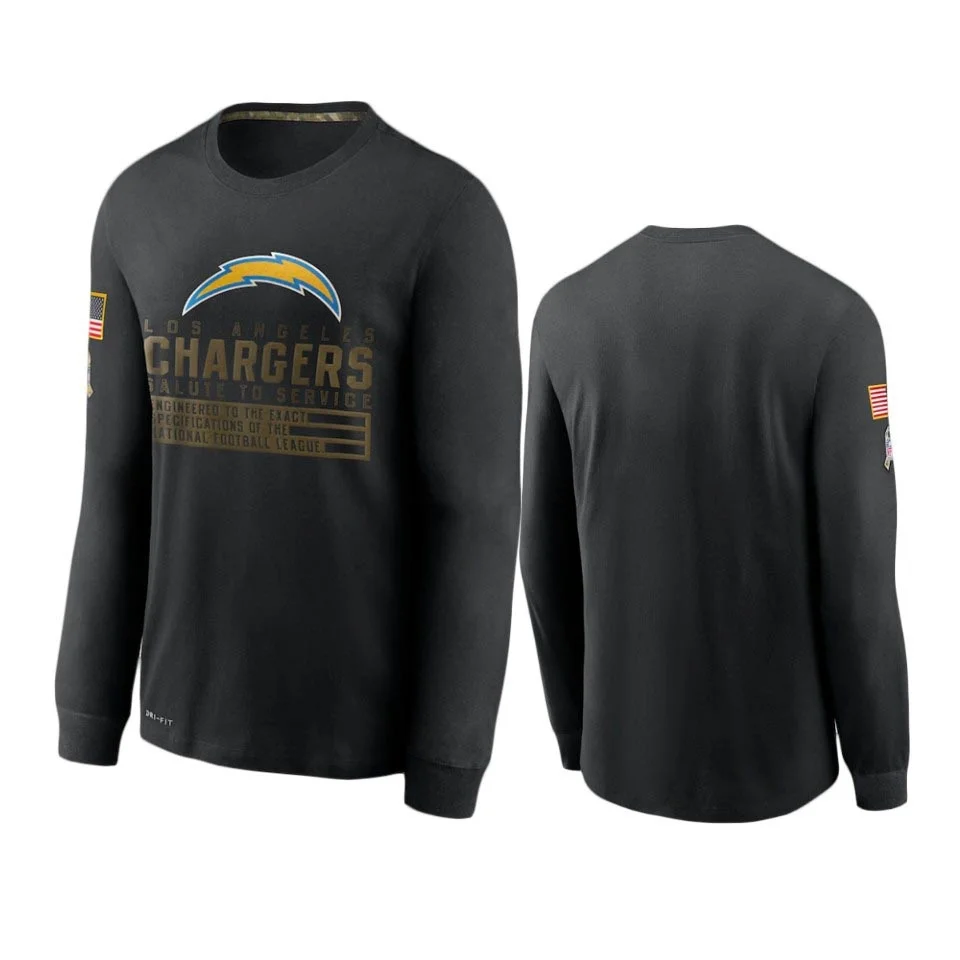Los Angeles Men Black Chargers Salute to Service Sideline Performance Long Sleeve T-Shirt - S-4XL
Los Angeles Men Black Chargers Salute to Service Sideline Performance Long Sleeve T-Shirt - S-4XL