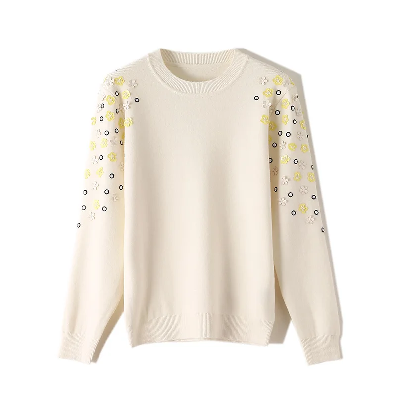 2020 New Winter and Autumn Women's Black Sequin Beading Sweater Round Neck Thin Soft Jumper Female Knitted Pullovers Loose Tops
2020 New Winter and Autumn Women's Black Sequin Beading Sweater Round Neck Thin Soft Jumper Female Knitted Pullovers Loose Tops