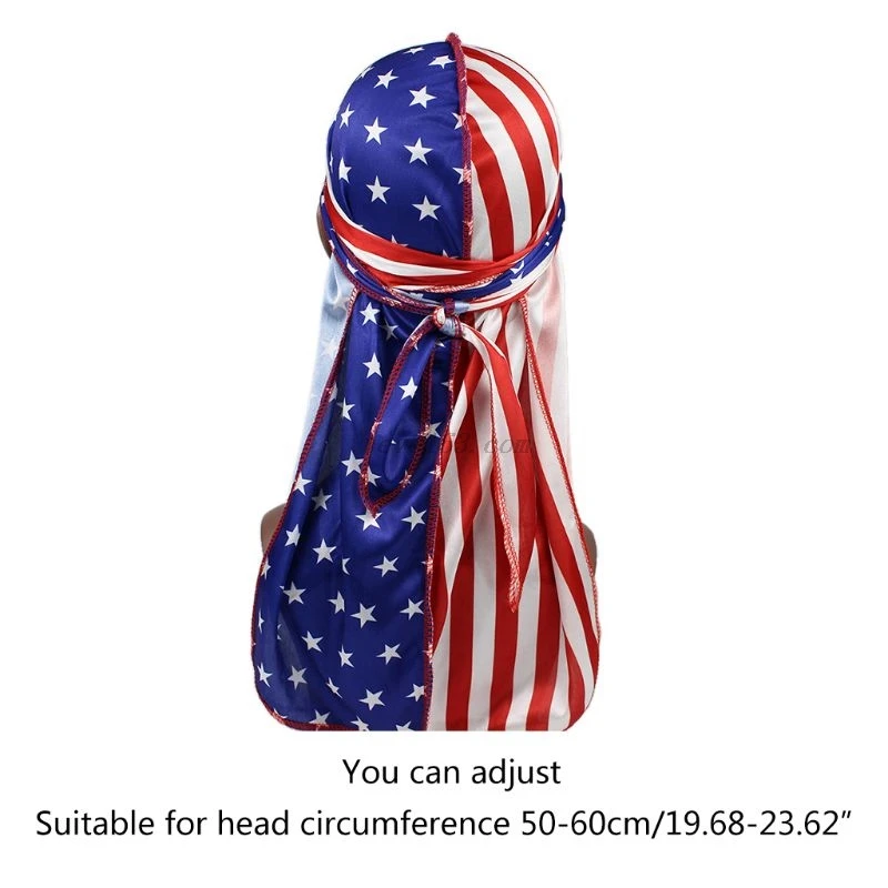 Unisex Silky Satin Durags Funny Dollar American US Flag Print Bonnet Hat Hip Hop Motorcycle Pirate Skull Cap Head Wrap
Unisex Silky Satin Durags Funny Dollar American US Flag Print Bonnet Hat Hip Hop Motorcycle Pirate Skull Cap Head Wrap
