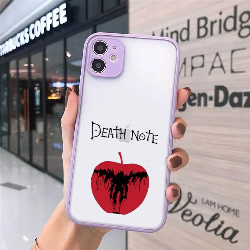 Anime death note Phone Cases Matte Transparent For iPhone 12 Mini 11 Pro XR XS Max 7 8 Plus
Anime death note Phone Cases Matte Transparent For iPhone 12 Mini 11 Pro XR XS Max 7 8 Plus