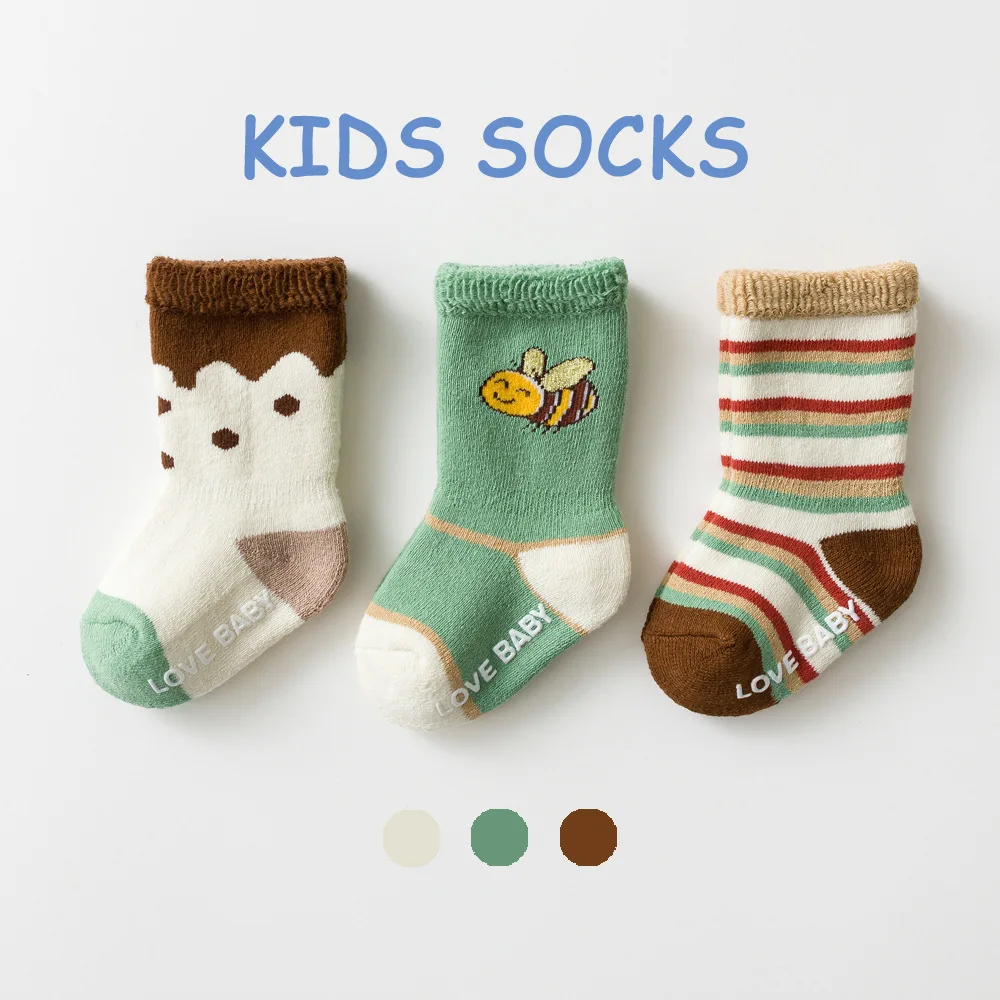 3pcs Kids Socks Warm Winter Socks For Baby Girls Cute Cartoon Newborn Toddler Thicken Socks Casual Sport Boys Socks 0-7 Years
3pcs Kids Socks Warm Winter Socks For Baby Girls Cute Cartoon Newborn Toddler Thicken Socks Casual Sport Boys Socks 0-7 Years