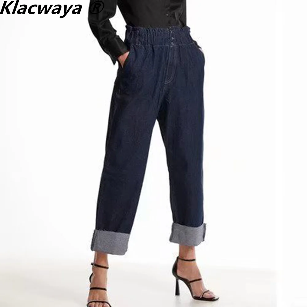 Женские брюки Klacwaya с высокой талией, джинсы, женские весенние брюки 2022, повседневные мешковатые джинсы, уличная одежда, джинсовые брюки на п...
Женские брюки Klacwaya с высокой талией, джинсы, женские весенние брюки 2022, повседневные мешковатые джинсы, уличная одежда, джинсовые брюки на п...
