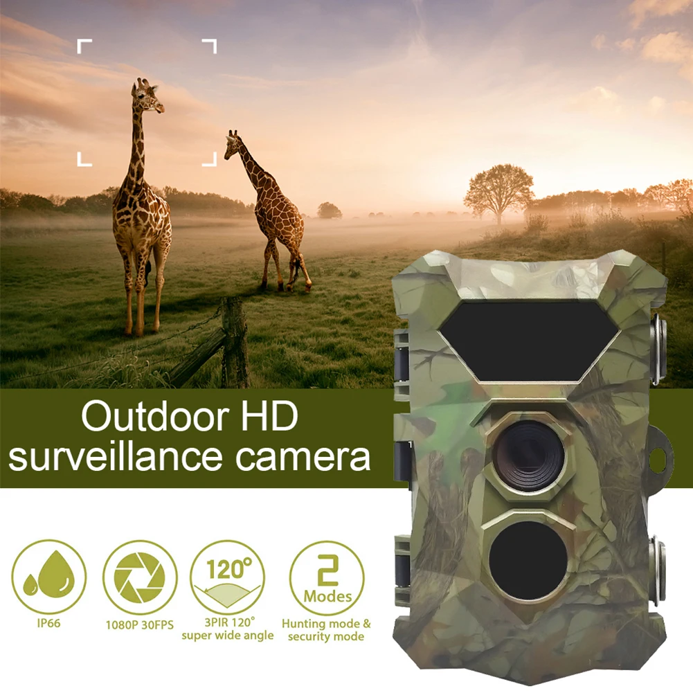 Охотничья камера водонепроницаемая на 0 6 с для быстрой съемки 12 МП HD наблюдения