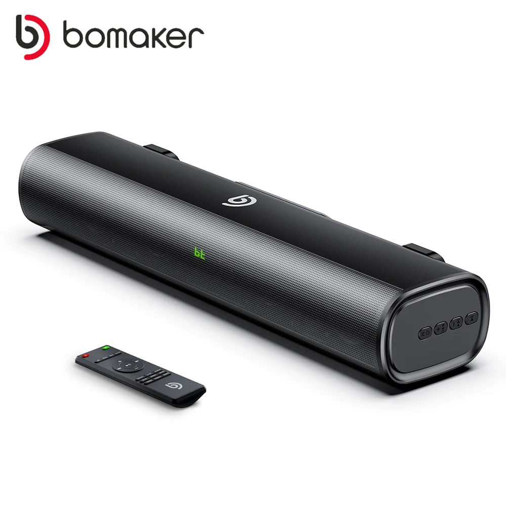 BOMAKER 50W SoundBar for TV Home Theatre System Sound Box with Built-in Subwoofer 3D Stereo Soundbar Wireless Bluetooth Speaker
BOMAKER 50W SoundBar for TV Home Theatre System Sound Box with Built-in Subwoofer 3D Stereo Soundbar Wireless Bluetooth Speaker