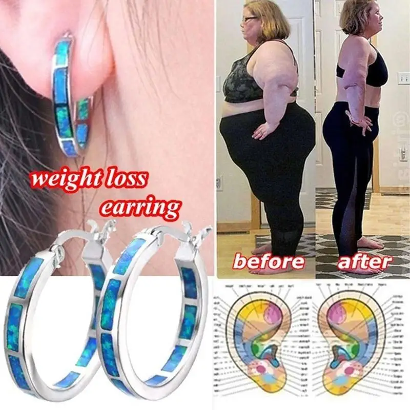 Stainless Steel Hoop Earrings Silver Women's Men's Earrings Weight Loss Jewellery Opal Exaggerated
Stainless Steel Hoop Earrings Silver Women's Men's Earrings Weight Loss Jewellery Opal Exaggerated