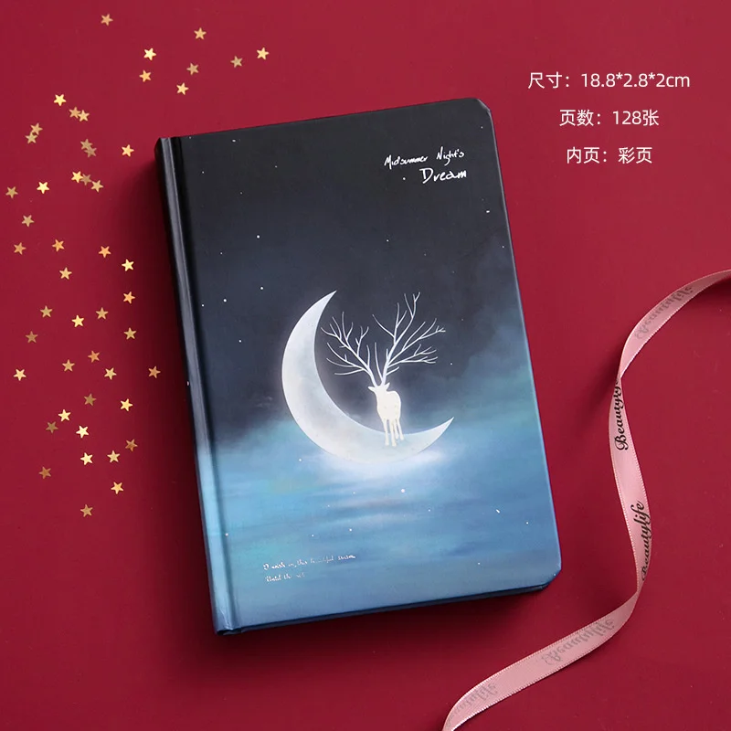 Midsummer Night Star Hardcover Notepad Diary Planner Hand Book Creative Student Colorful Inside Page Illustration Notebook 
Midsummer Night Star Hardcover Notepad Diary Planner Hand Book Creative Student Colorful Inside Page Illustration Notebook