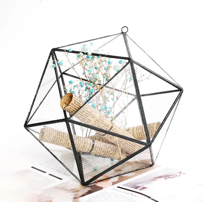 Geometric Polygon Glass Cover Home Decoration Accessories Creative Storage Gifts Box Micro Landscape Flower Pots Miniature Model
Geometric Polygon Glass Cover Home Decoration Accessories Creative Storage Gifts Box Micro Landscape Flower Pots Miniature Model