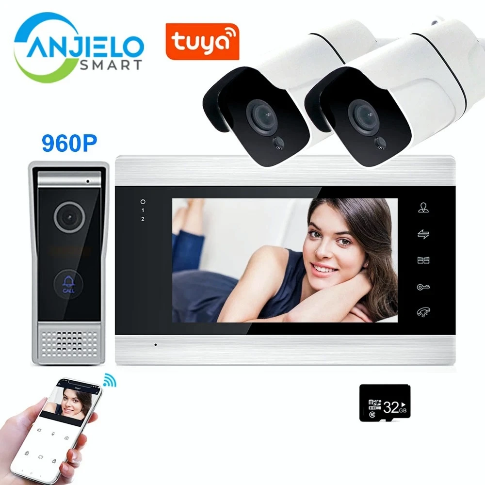 7 " Wifi Video Intercom For Home System Security Screen Moniter Waterproof Video Doorbell Tuya Smart Home Intercom With Camera
7 " Wifi Video Intercom For Home System Security Screen Moniter Waterproof Video Doorbell Tuya Smart Home Intercom With Camera