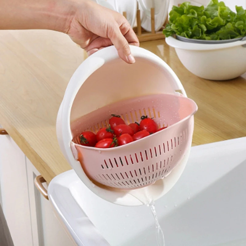 Kitchen Double Drain Basket Rice Washing Colander Baskets Kitchen Strainer Noodles Vegetables Fruits Double Drain Storage Basket
Kitchen Double Drain Basket Rice Washing Colander Baskets Kitchen Strainer Noodles Vegetables Fruits Double Drain Storage Basket