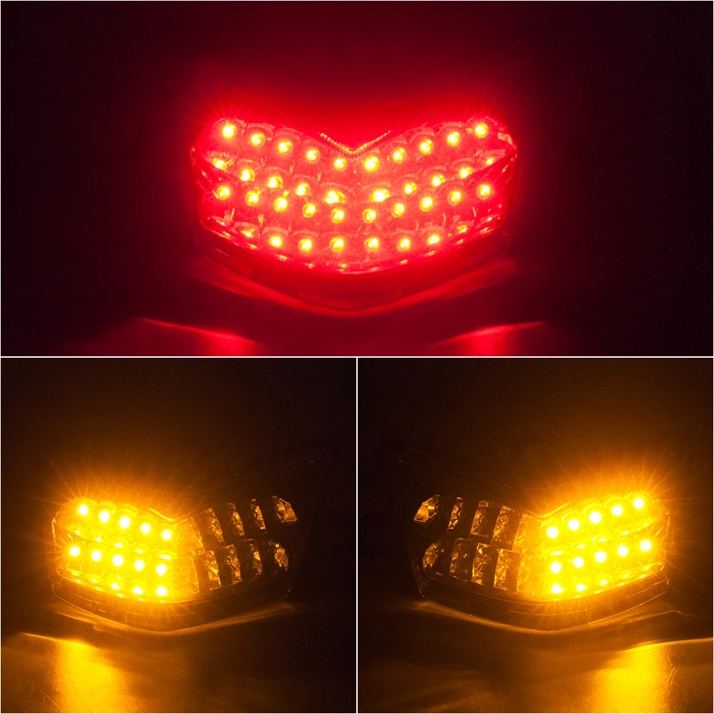 For Kawasaki ZX 10R ZX10R 2004-2005 Motorcycle Accessories LED Rear Tail Brake Light Turn Signal Integrated Lamp
For Kawasaki ZX 10R ZX10R 2004-2005 Motorcycle Accessories LED Rear Tail Brake Light Turn Signal Integrated Lamp