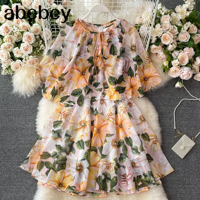 2021 New Summer Women Elegant O-neck sleeveless Dress lace up shawl high waist pleated print A-line big skirt Dress
2021 New Summer Women Elegant O-neck sleeveless Dress lace up shawl high waist pleated print A-line big skirt Dress