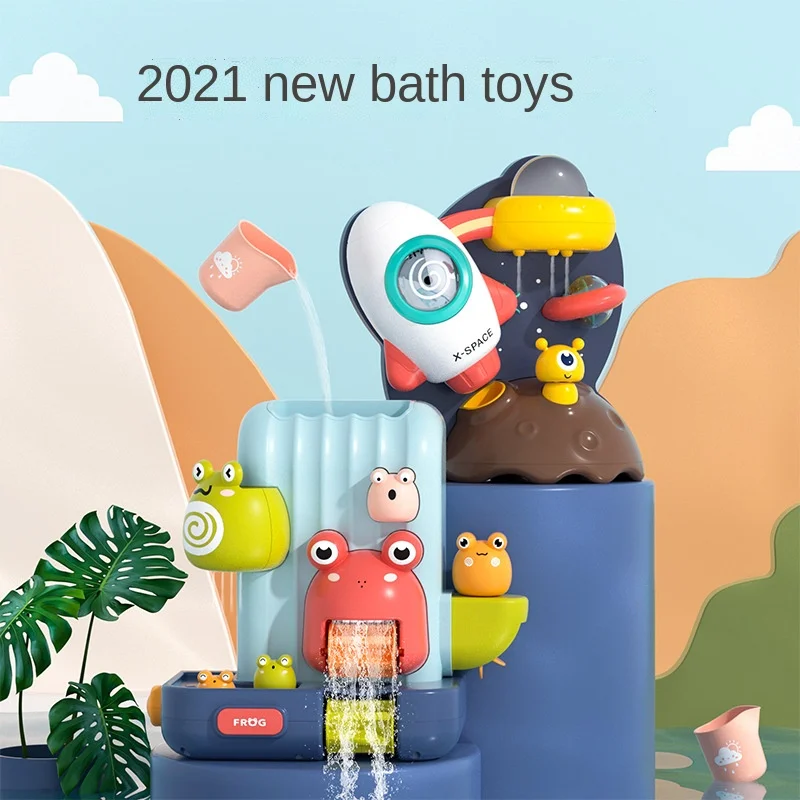 

Детская игрушка для ванны water jet rocket для мальчиков и девочек 0-3 лет, купание в воде, игрушка для душа