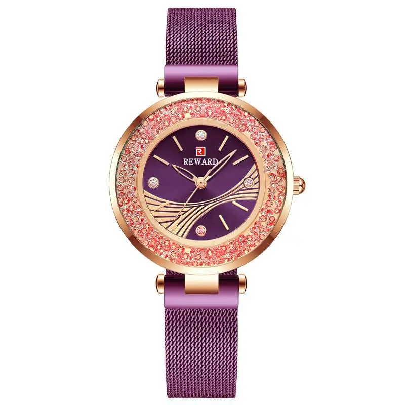 Reward /Revada watch ins wind inlaid diamond waterproof watch women's cross border watch stainless steel fashion mesh band Watch
Reward /Revada watch ins wind inlaid diamond waterproof watch women's cross border watch stainless steel fashion mesh band Watch