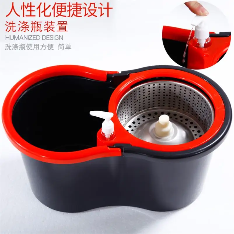 Rotary mop double drive automatic mop household stainless steel tow wet dual-use hand-washing mop mopping bucket
Rotary mop double drive automatic mop household stainless steel tow wet dual-use hand-washing mop mopping bucket