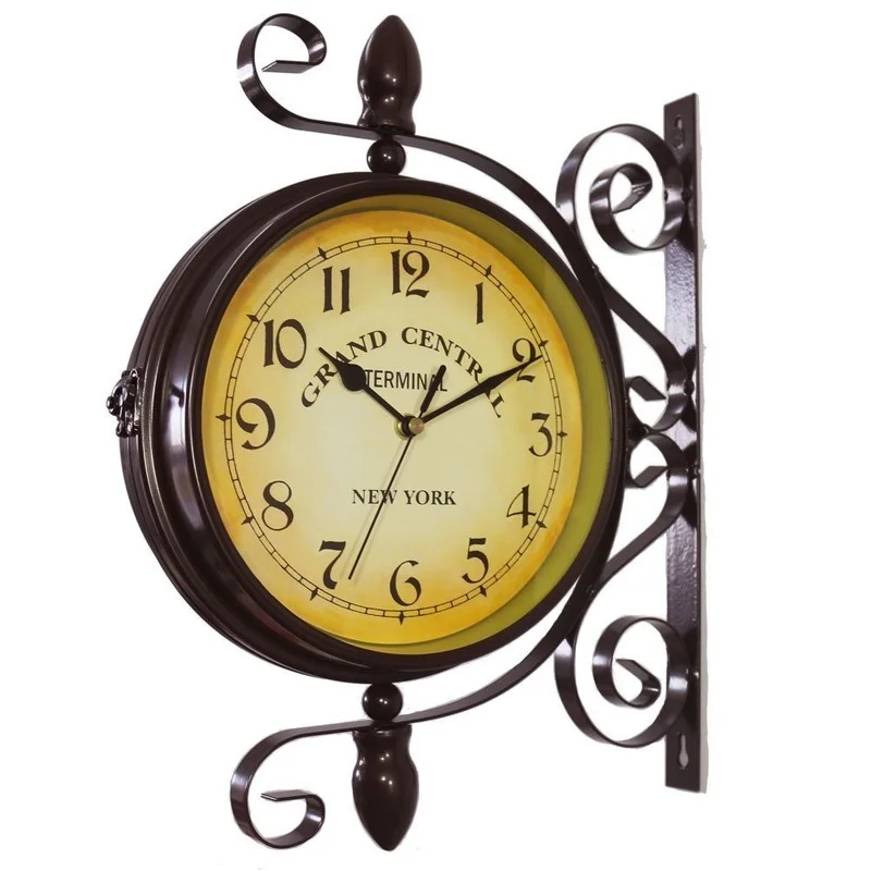 Watch wholesale coffee shop double-sided wall clock cross-border classical European creative fashion double-sided wall clock
Watch wholesale coffee shop double-sided wall clock cross-border classical European creative fashion double-sided wall clock