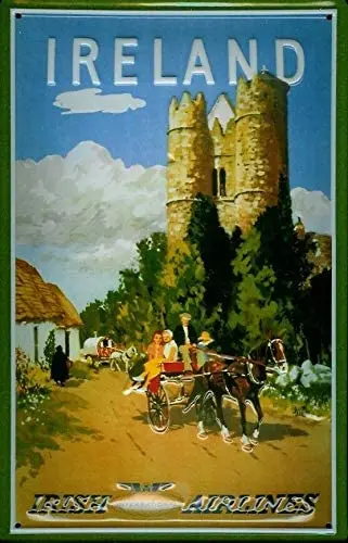 Irish Airlines Ireland Castle Plaque Plate Sign Metal Tin 8" X 12" Inch Wall Art Signs
Irish Airlines Ireland Castle Plaque Plate Sign Metal Tin 8" X 12" Inch Wall Art Signs