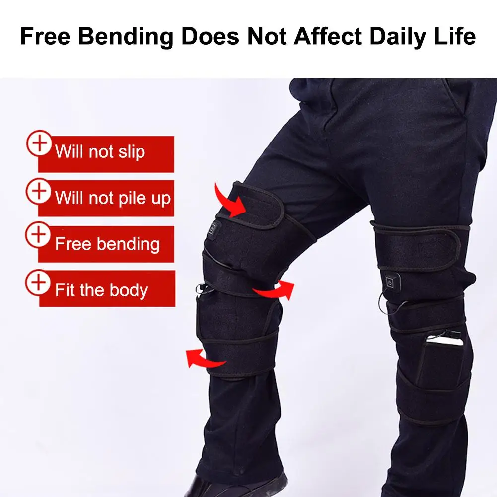 Adjustable Temperature USB Heated Warm Knee Pad Brace Wrap Pain Relief Rechargeable Knee Heating Support Brace Electric Massager 
Adjustable Temperature USB Heated Warm Knee Pad Brace Wrap Pain Relief Rechargeable Knee Heating Support Brace Electric Massager