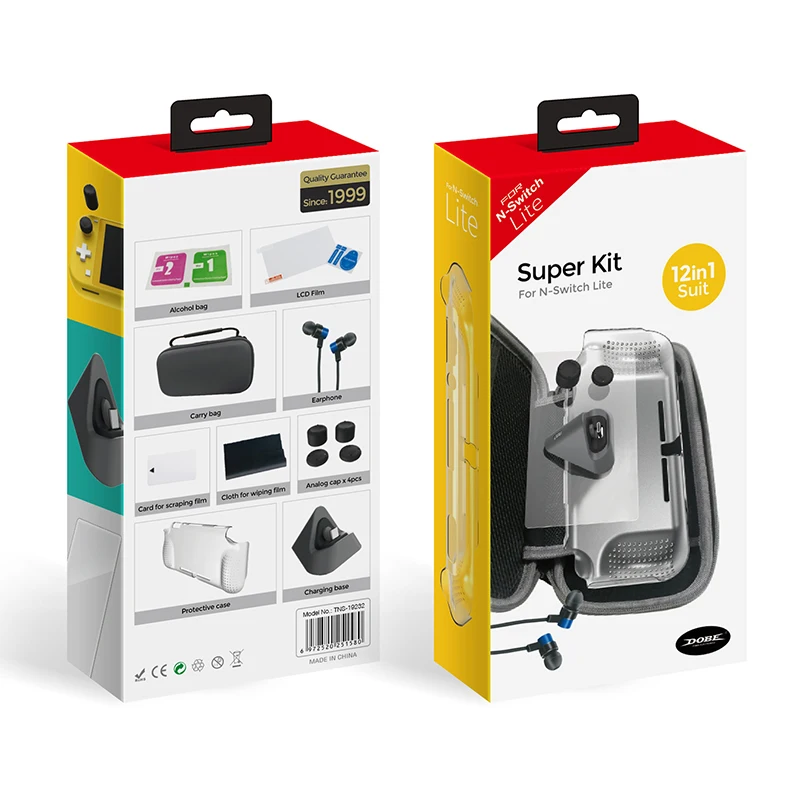 12 In 1 Carry Bag Bundle Kit with Protective Case Charging Base Kit for Nintendo Switch Lite DJA99
12 In 1 Carry Bag Bundle Kit with Protective Case Charging Base Kit for Nintendo Switch Lite DJA99