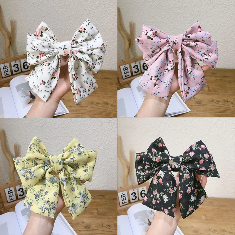 Fashion Floral Hairpins Big Bow Hair Clips For Girls Hair Accessories Flower Bowknot Hairgrips Clip Headwear
Fashion Floral Hairpins Big Bow Hair Clips For Girls Hair Accessories Flower Bowknot Hairgrips Clip Headwear