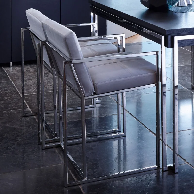 Newest High Counter Chair Stainless Steel Velvet Upholster Bar chair Bar Stool For Home Hotel Wedding
Newest High Counter Chair Stainless Steel Velvet Upholster Bar chair Bar Stool For Home Hotel Wedding