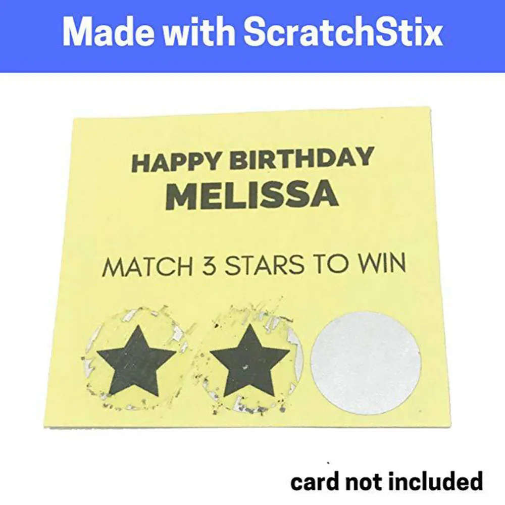 300pcs Scratch-Off Stickers Tags For Tickets Games Business Promotion Label Scraping Label Draw Self-Adhesive Sticker Sealing
300pcs Scratch-Off Stickers Tags For Tickets Games Business Promotion Label Scraping Label Draw Self-Adhesive Sticker Sealing