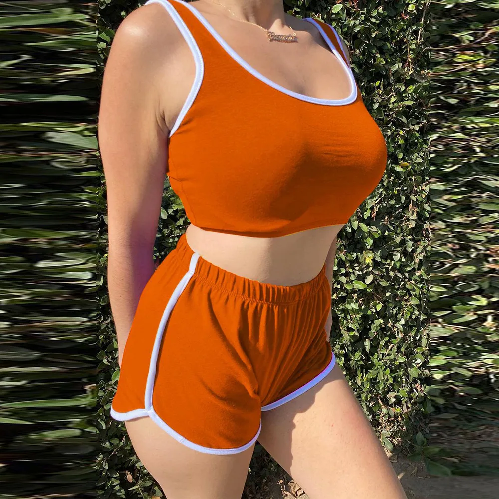 Women's Two Piece Sport Suit Sleeveless Tank Cropped Top and Elastic Hight Biker Short Casual Sweatsuit Summer Matching Outfit
Women's Two Piece Sport Suit Sleeveless Tank Cropped Top and Elastic Hight Biker Short Casual Sweatsuit Summer Matching Outfit
