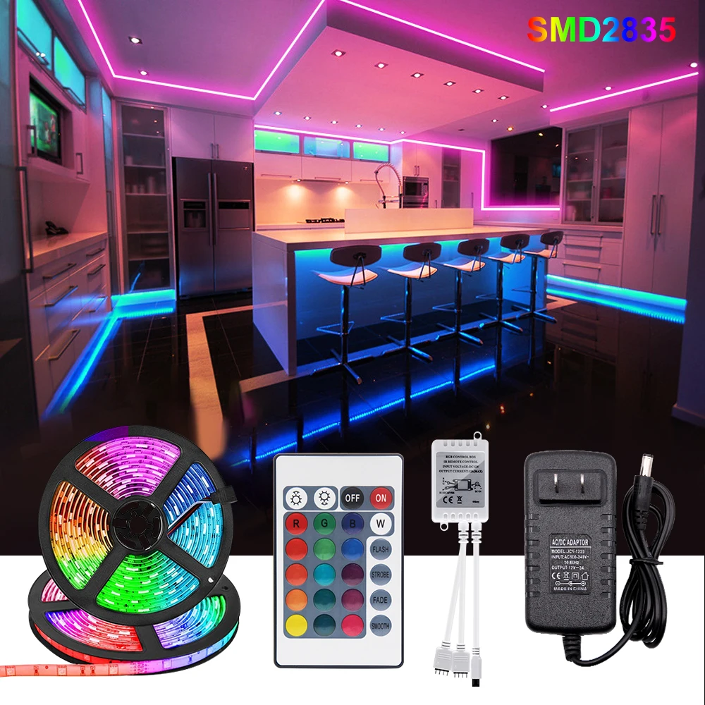 Led strip Led Lights RGB 2835 TV Backlight Room decor Lighting Waterproof DC 12V Flexible Tape Led Ribbon Infrared Control 5-20M
Led strip Led Lights RGB 2835 TV Backlight Room decor Lighting Waterproof DC 12V Flexible Tape Led Ribbon Infrared Control 5-20M