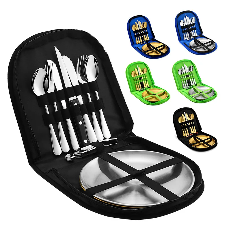 Portable Flatware Set Picnic Flatware Knife Spoon Fork Serving Plate Steak Knife Portable Cutlery Set
Portable Flatware Set Picnic Flatware Knife Spoon Fork Serving Plate Steak Knife Portable Cutlery Set
