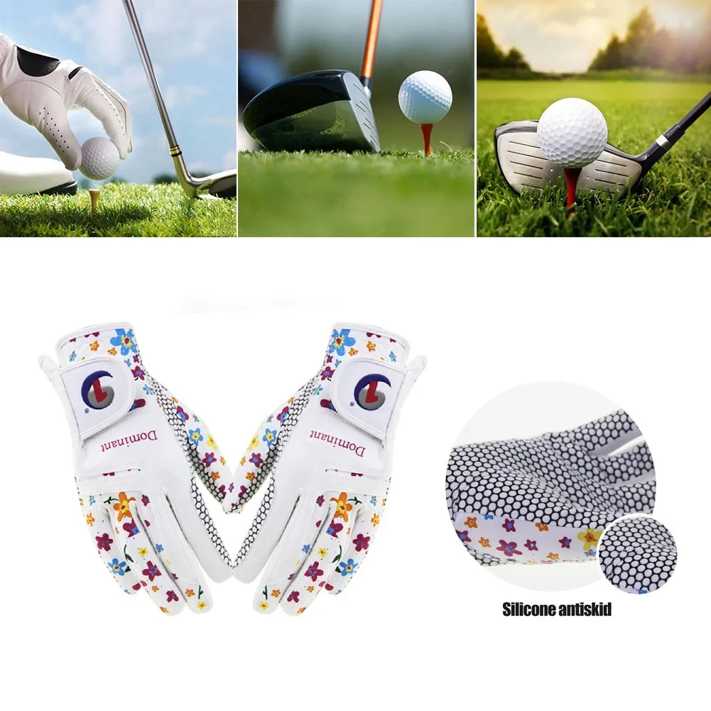 1 Pair Golf Gloves Women Ladies Leather Colorful Breathable Non-Slip Silicone Glove Sweat-absorbent Golf Protection Accessories
1 Pair Golf Gloves Women Ladies Leather Colorful Breathable Non-Slip Silicone Glove Sweat-absorbent Golf Protection Accessories