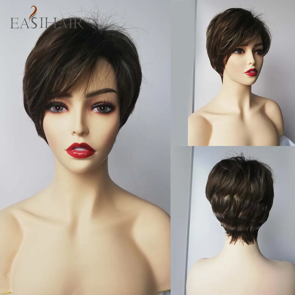 EASIHAIR Fashion Short Straight Wigs Mixed Blonde Side Part Syntheyic Wigs for Afro Women Heat Resistant Daily Natural Hair Wigs
EASIHAIR Fashion Short Straight Wigs Mixed Blonde Side Part Syntheyic Wigs for Afro Women Heat Resistant Daily Natural Hair Wigs