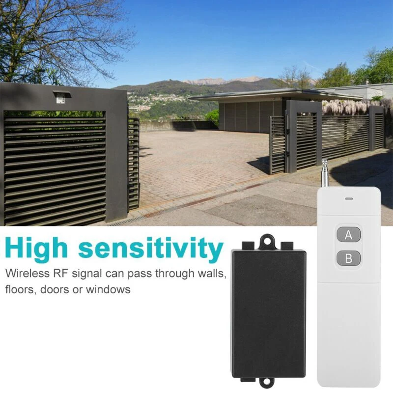 3KM Long Range 1CH Remote Control Door Switch System Wireless Transmitter Receiver Doorbell Receiver Button Garage Door Remotes
3KM Long Range 1CH Remote Control Door Switch System Wireless Transmitter Receiver Doorbell Receiver Button Garage Door Remotes