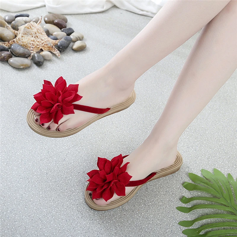 Women Plus Size Slippers Summer Floral Casual Solid Color Flip Flops Ladies Sweet Flat Shoes Beach Wear
Women Plus Size Slippers Summer Floral Casual Solid Color Flip Flops Ladies Sweet Flat Shoes Beach Wear
