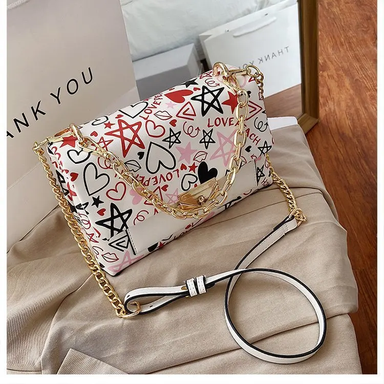 Purses And Handbags Luxury Designer Women Fashion Graffiti PU High Quality g Crossbody Bags For Women Shoulder Messenger Bag
Purses And Handbags Luxury Designer Women Fashion Graffiti PU High Quality g Crossbody Bags For Women Shoulder Messenger Bag