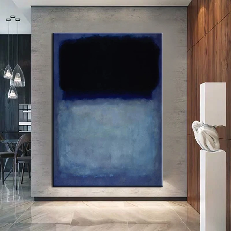 100% Hand Painted Oil Painting Black Blue Painting Textured Painting Original Large Minimalist Painting on Canvas Vertical
100% Hand Painted Oil Painting Black Blue Painting Textured Painting Original Large Minimalist Painting on Canvas Vertical