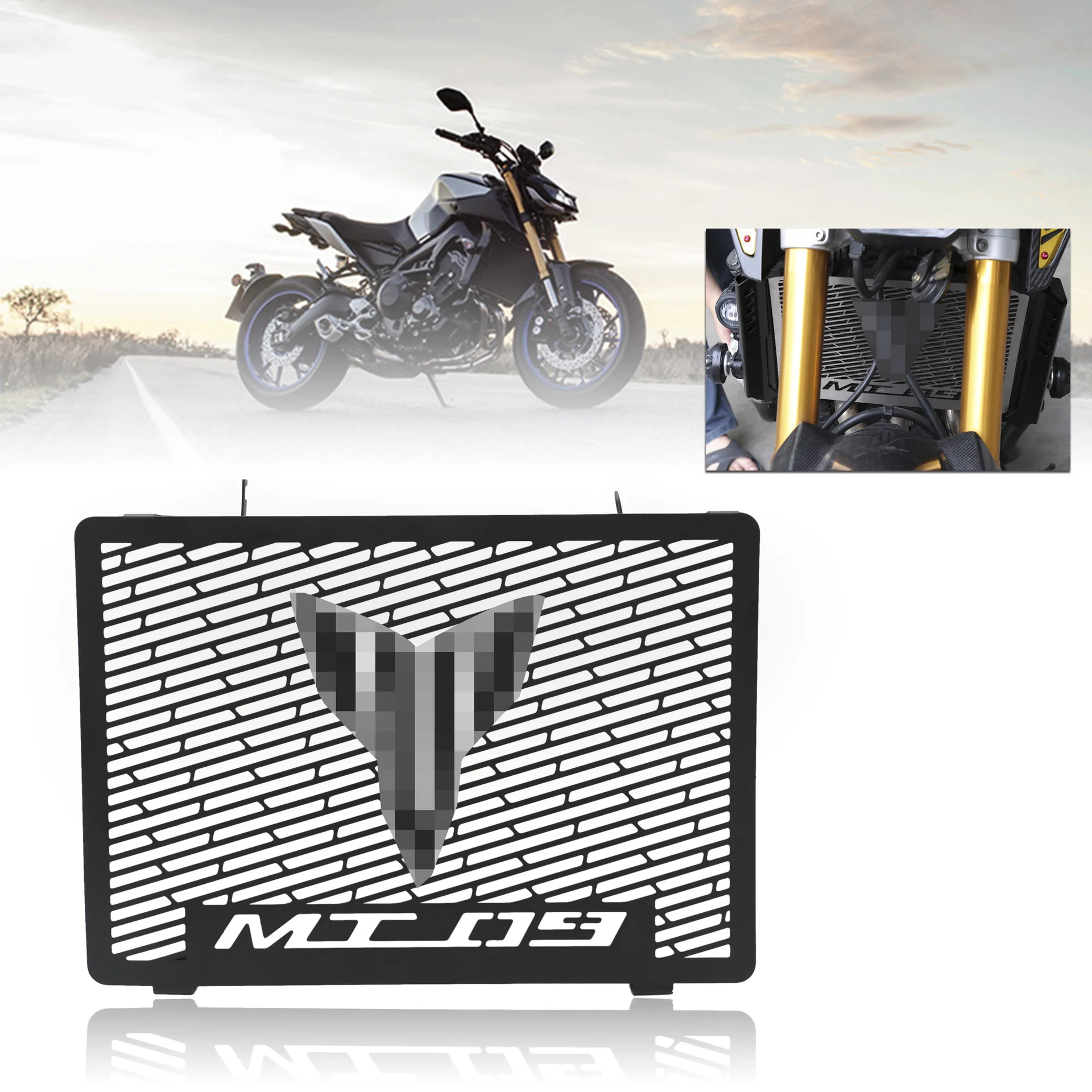 Suitable for Yamaha Mt09 FZ09 Motorcycle Modified Water Tank Net Grille Radiating Protection Cover Guard Net
Suitable for Yamaha Mt09 FZ09 Motorcycle Modified Water Tank Net Grille Radiating Protection Cover Guard Net