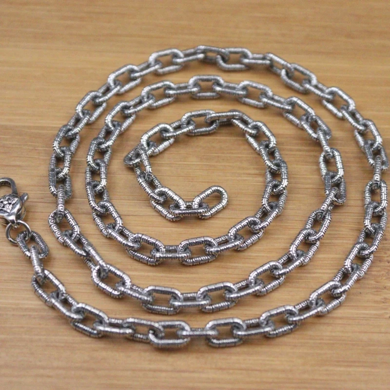 New Fine Pure S925 Sterling Silver Chain Women Men 5mm Square O Link Necklace 55cm 34-35g 22inch
New Fine Pure S925 Sterling Silver Chain Women Men 5mm Square O Link Necklace 55cm 34-35g 22inch