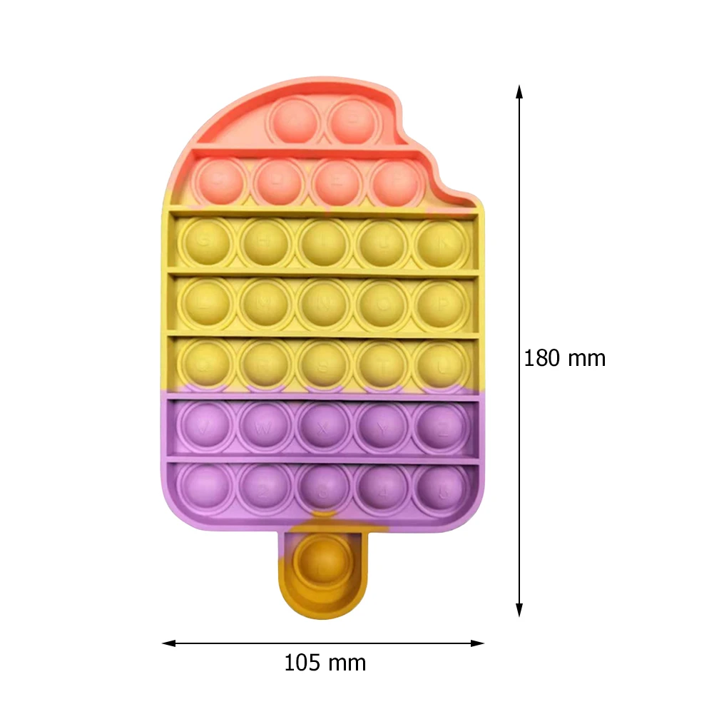 Silicone Ice Cream Push Bubble Sensory Toy Anti-stress Relaxing Autism Toy Stress Relieve Antistress Toys for Adults Kids#22
Silicone Ice Cream Push Bubble Sensory Toy Anti-stress Relaxing Autism Toy Stress Relieve Antistress Toys for Adults Kids#22