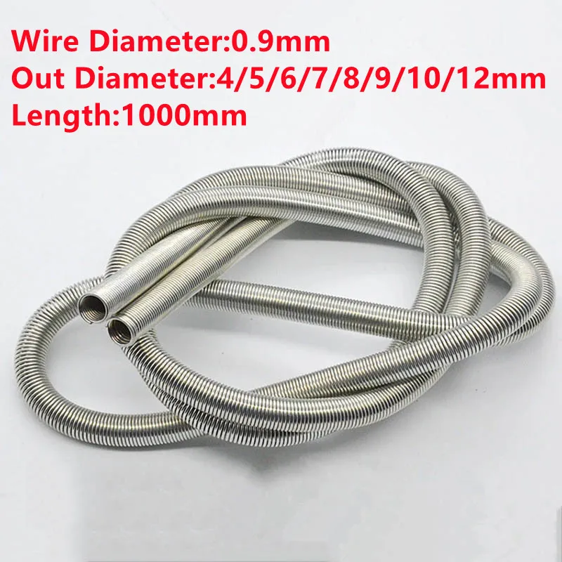 1PCS,1 Meter Custom Stainless Steel Tension Spring Extension Spring ,0.9mm Wire Dia*6/7/8/9/10/12mm Out Diameter*1000mm Length
1PCS,1 Meter Custom Stainless Steel Tension Spring Extension Spring ,0.9mm Wire Dia*6/7/8/9/10/12mm Out Diameter*1000mm Length