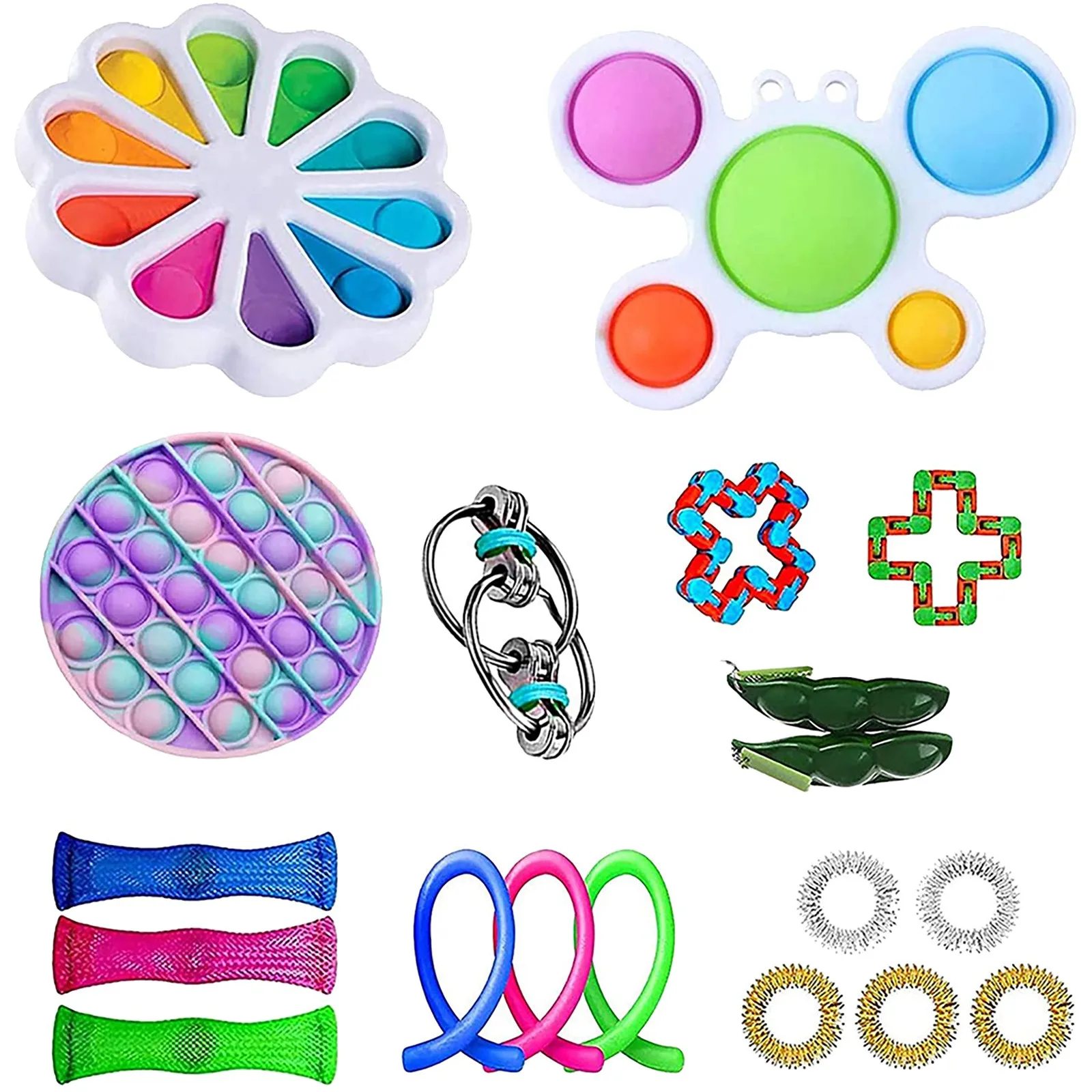 37PC Cheap Fidget Toys Anti Stress Set Strings Relief Pack Gift for Adults Children Figet Sensory Squishy Relief Antistress
37PC Cheap Fidget Toys Anti Stress Set Strings Relief Pack Gift for Adults Children Figet Sensory Squishy Relief Antistress