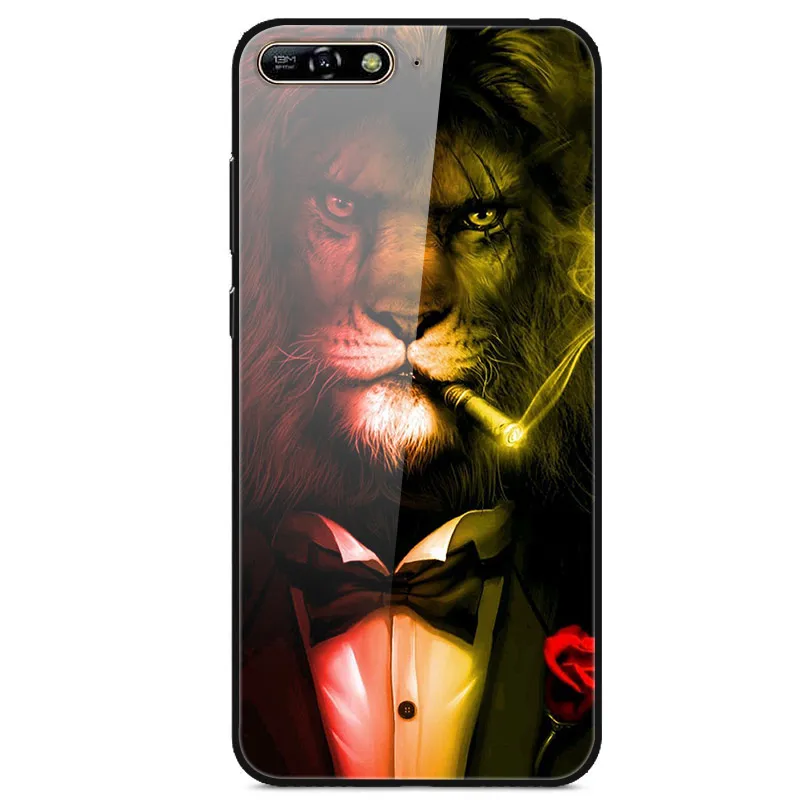 Glass Case For Huawei Y6 2018 Phone Back Cover With Black Silicone Bumper Series 1
Glass Case For Huawei Y6 2018 Phone Back Cover With Black Silicone Bumper Series 1