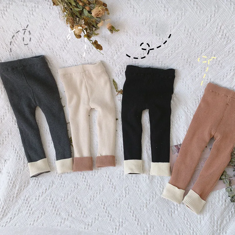 WLG Boys Girls Pants Kids Clothes Winter Knitted Velvet Thick White Gray Black Brown Pant Baby Warm Casual Bottoms 1-6 Years
WLG Boys Girls Pants Kids Clothes Winter Knitted Velvet Thick White Gray Black Brown Pant Baby Warm Casual Bottoms 1-6 Years