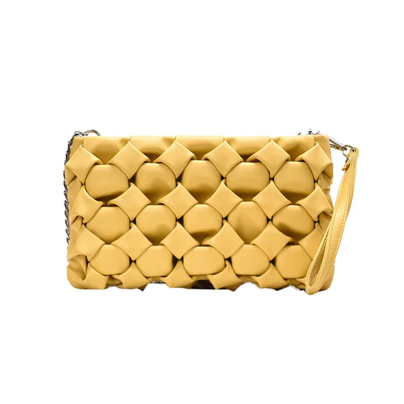 2021 New Arrivals Women's Shoulder Bag For Female PU Leather Weave Pattern Yellow Solid Color Design Fashion Versatile Chain Bag
2021 New Arrivals Women's Shoulder Bag For Female PU Leather Weave Pattern Yellow Solid Color Design Fashion Versatile Chain Bag