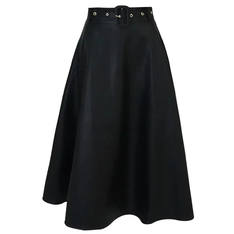 Black PU Leather Skirts Womens Elegant Saia Casual High Waist Pleated Skirt Mujer Faldas Streetwear Plus Size Ladies Skirt Q3137
Black PU Leather Skirts Womens Elegant Saia Casual High Waist Pleated Skirt Mujer Faldas Streetwear Plus Size Ladies Skirt Q3137