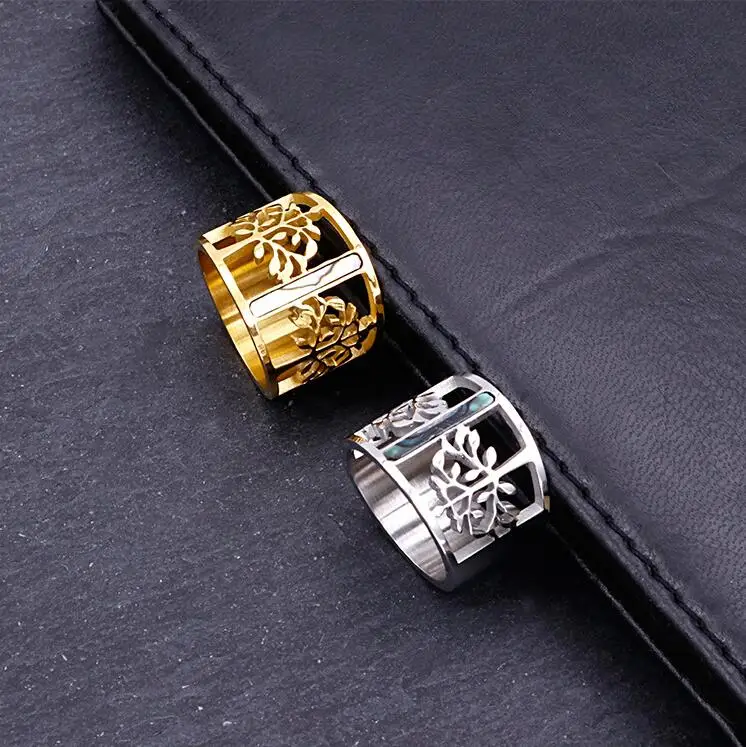 Wholesale Wishing Tree Top Grade Titanium Steel Rings Accessories Jewel Finger Ring Hollow Out Fashion Jewelry
Wholesale Wishing Tree Top Grade Titanium Steel Rings Accessories Jewel Finger Ring Hollow Out Fashion Jewelry