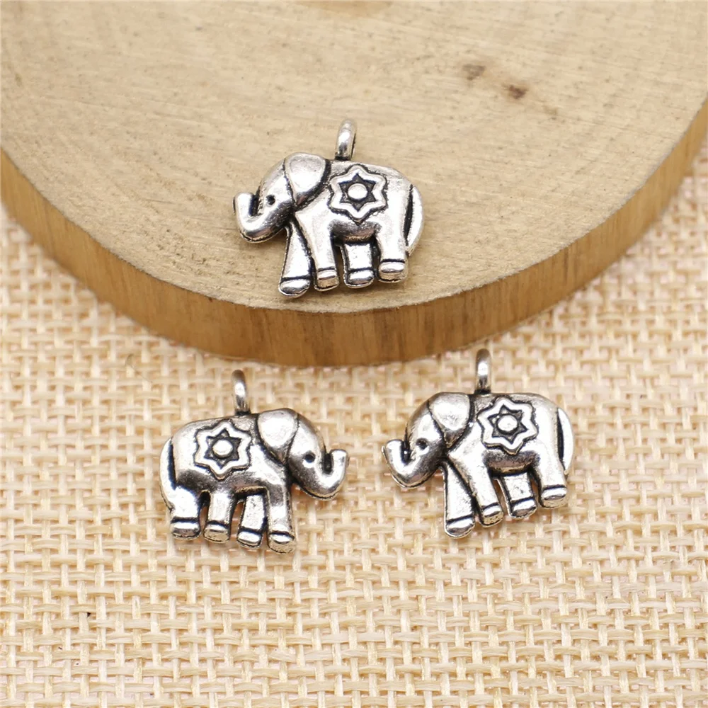 4Pcs 15x14mm Antique Silver Color Elephant Charms Antique Jewelry Making DIY Handmade Craft 
4Pcs 15x14mm Antique Silver Color Elephant Charms Antique Jewelry Making DIY Handmade Craft