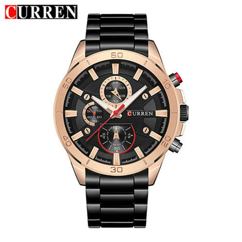 Fashion Full Stainless Steel Watches Top Brand CURREN Casual Mens Watch Analog Sport Wristwatch Quartz Clock Male Erkek Saat
Fashion Full Stainless Steel Watches Top Brand CURREN Casual Mens Watch Analog Sport Wristwatch Quartz Clock Male Erkek Saat