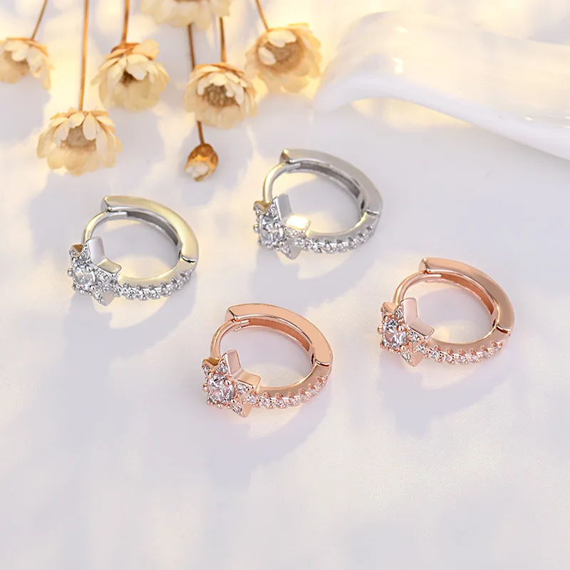 Imitation Sterling Silver Meteor Ear Buckle Full of Diamonds Small Star Earrings Female Small Fresh Zircon Earrings
Imitation Sterling Silver Meteor Ear Buckle Full of Diamonds Small Star Earrings Female Small Fresh Zircon Earrings